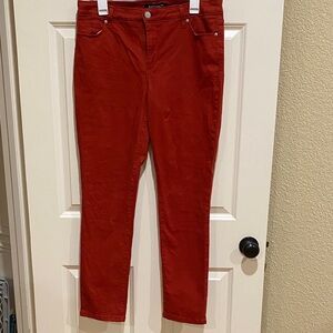 Bandolino Women's Bold Red Cropped Jeans